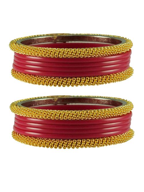 red plain acrylic-brass bangle with extra large size - 18769439 - Very Small Image - 1