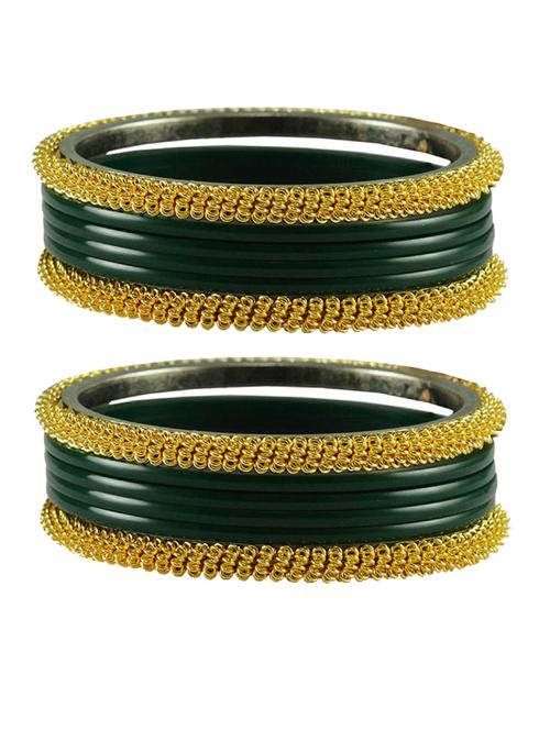 green plain acrylic-brass bangle with extra large size - 18769453 - Very Small Image - 1