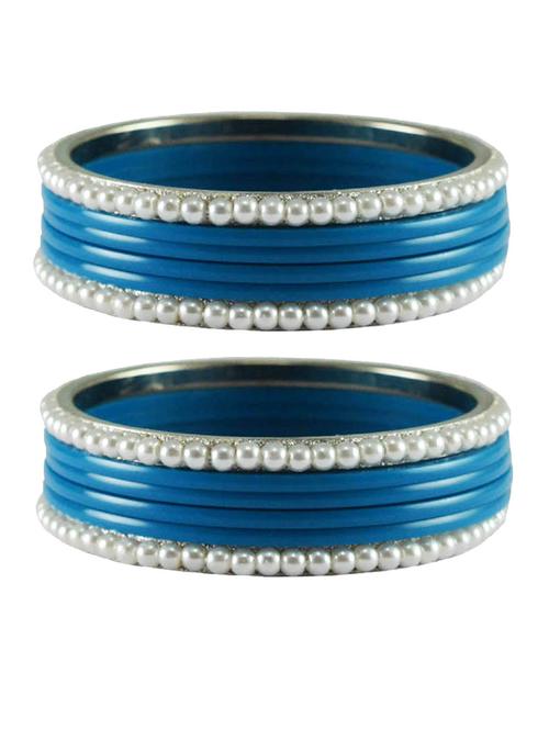 blue plain acrylic-brass bangle with extra large size - 18769474 - Very Small Image - 1