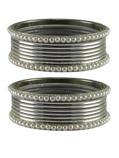 silver moti brass bangle - 18769507 - Very Small Image - 1