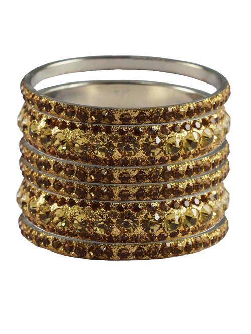 golden stone brass bangle with extra large size - 18769601 - Very Small Image - 1