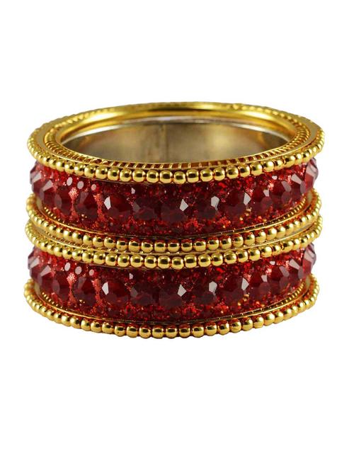 red stone brass bangle with extra large size - 18769684 - Very Small Image - 1