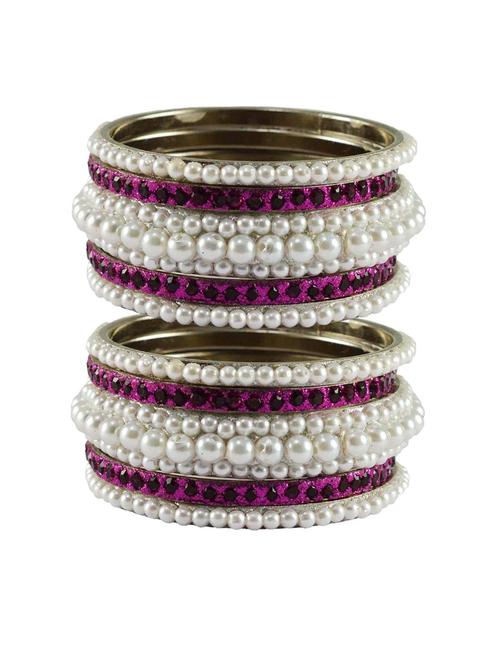 stone studded brass bangles - 18769752 - Very Small Image - 1