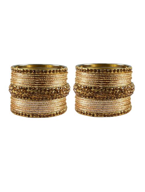 stone studded brass bangles - 18769774 - Very Small Image - 1