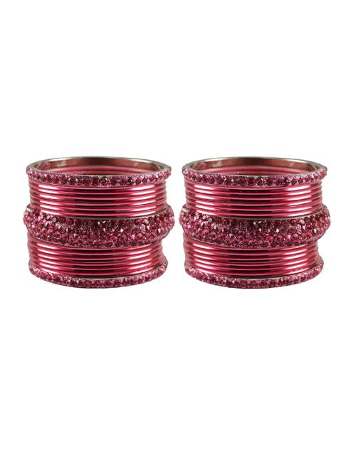 stone studded brass bangles - 18769780 - Very Small Image - 1