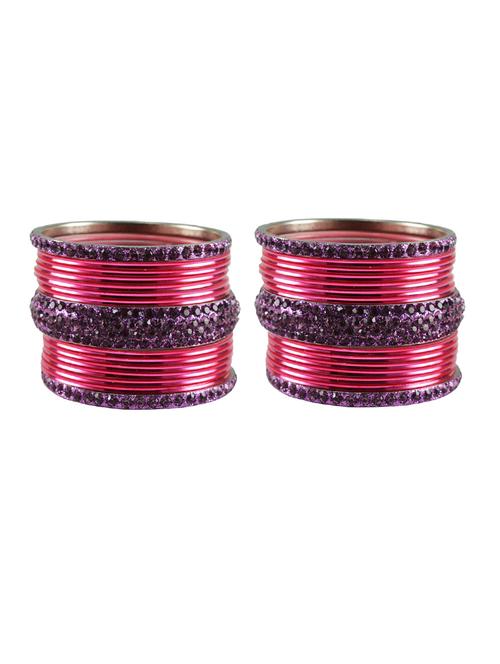 stone studded brass bangles - 18769784 - Very Small Image - 1