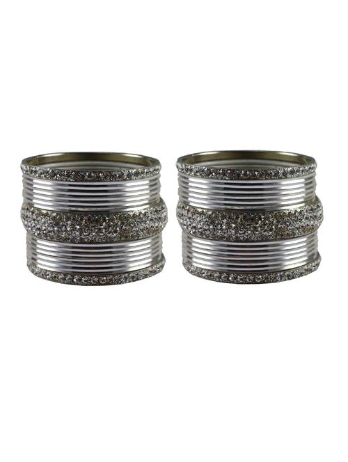 stone studded brass bangles - 18769790 - Very Small Image - 1