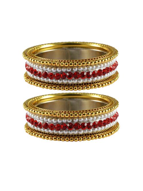 stone studded brass bangles - 18769806 - Very Small Image - 1