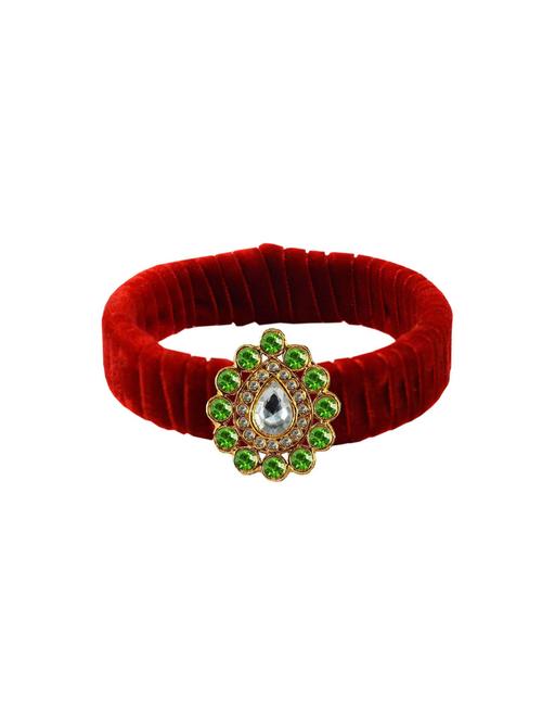 stone studded brass bangles - 18769965 - Very Small Image - 1