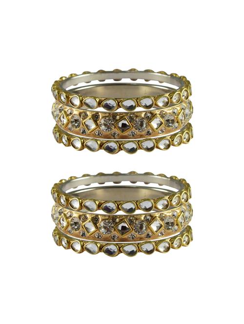 golden stone brass bangle with extra large size - 18770323 - Very Small Image - 1