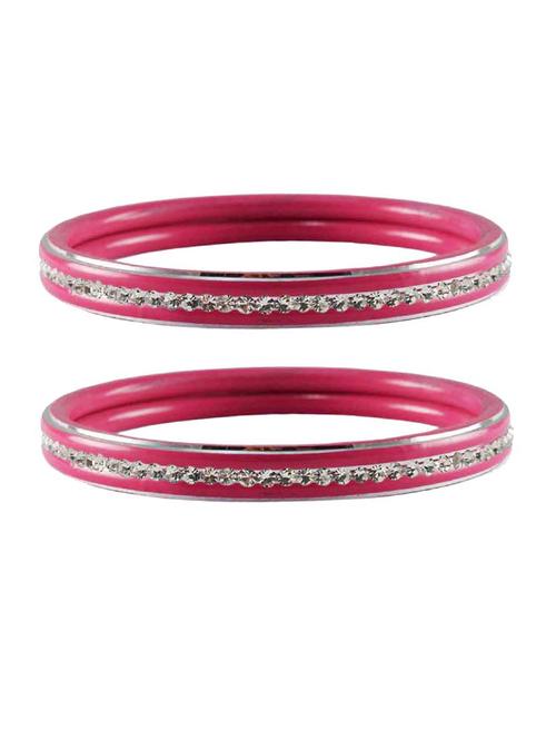 pink stone metal bangle - 18770600 - Very Small Image - 1