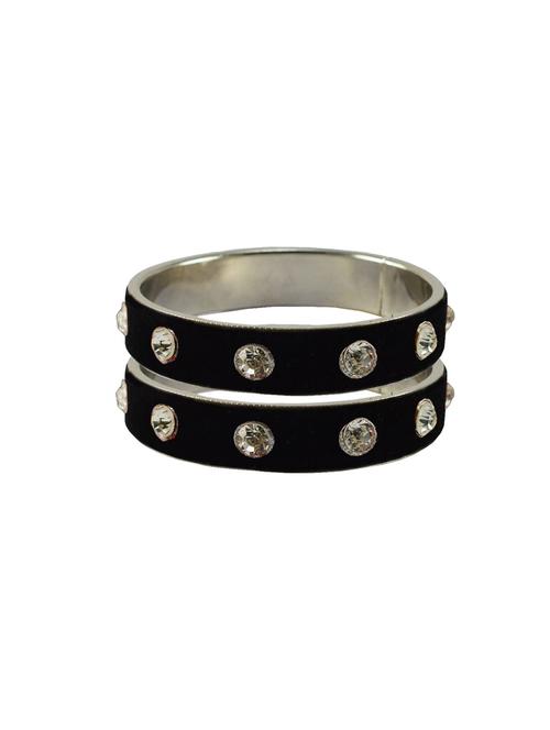 black stone stud metal bangle with extra large size - 18771291 - Very Small Image - 1