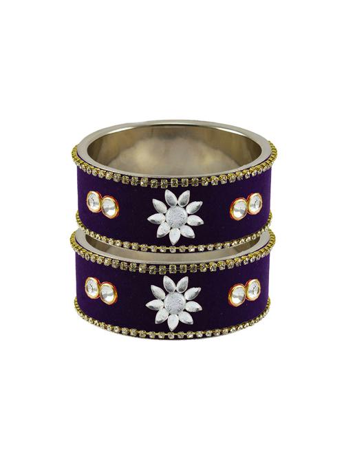 jamani coloured stone stud metal bangle - 18771424 - Very Small Image - 1