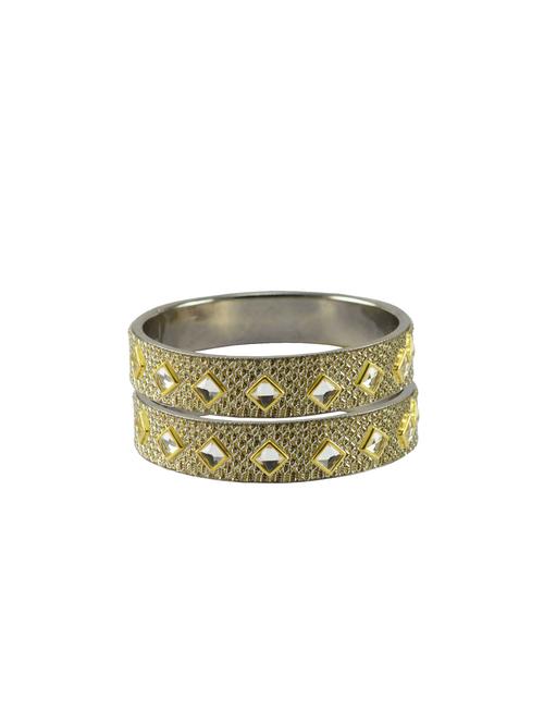 stone stud brass bangle - 18771768 - Very Small Image - 1
