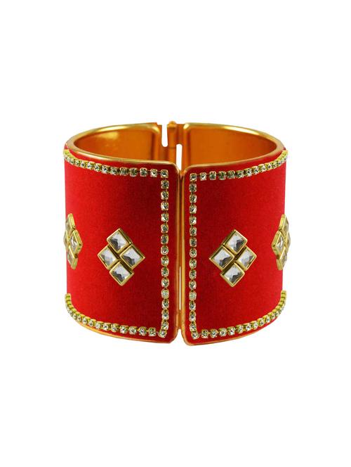 red stone stud brass bangle - 18772531 - Very Small Image - 1