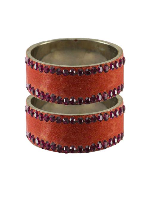 peach stone stud brass bangle - 18775573 - Very Small Image - 1