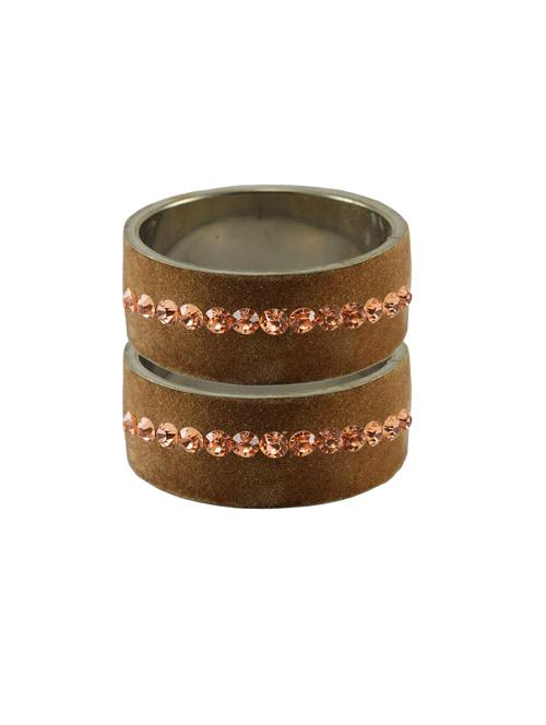 stone studded brass bangle - 18775678 - Very Small Image - 1