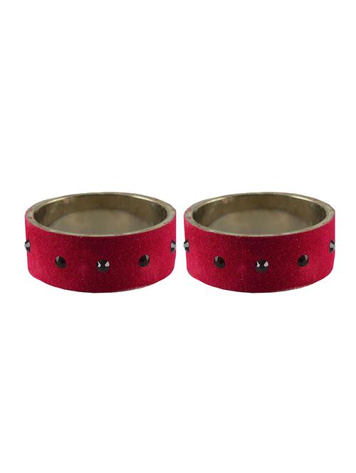 stone studded brass bangle - 18776580 - Very Small Image - 1