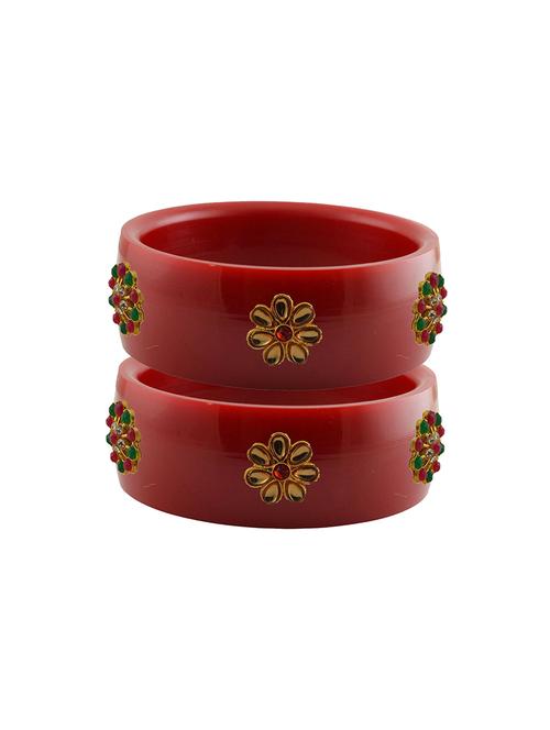 red stone stud acrylic bangle with very extra large size - 18780095 - Very Small Image - 1