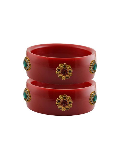 red stone stud acrylic bangle with very extra large size - 18780569 - Very Small Image - 1