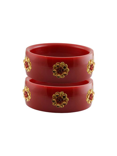 red stone stud acrylic bangle with very extra large size - 18780821 - Very Small Image - 1