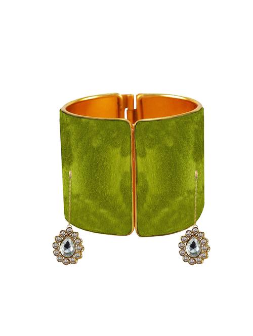 parrot stone stud brass bangle - 18781051 - Very Small Image - 1