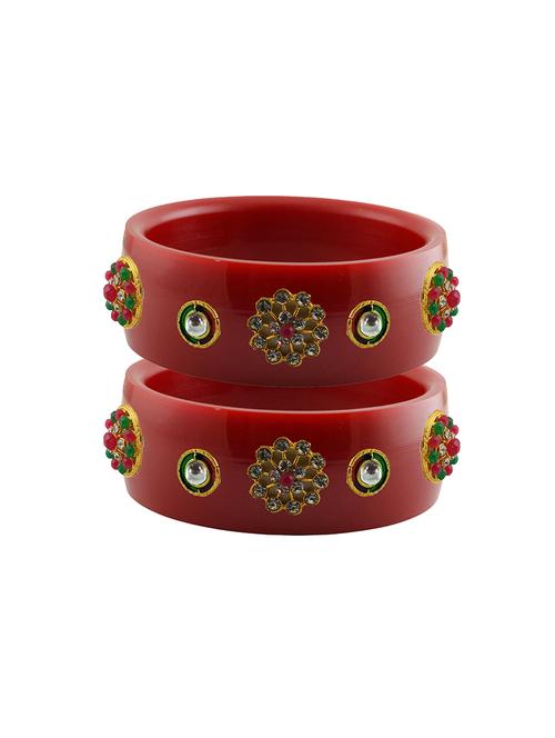 red stone stud acrylic bangle with very extra large size - 18781120 - Very Small Image - 1