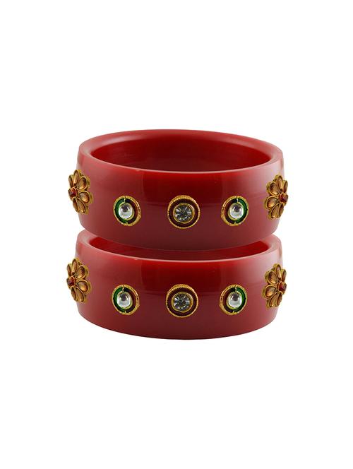 red stone stud acrylic bangle with very extra large size - 18781287 - Very Small Image - 1