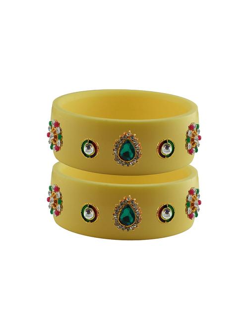 stones work kada bangle set  - 18781346 - Very Small Image - 1