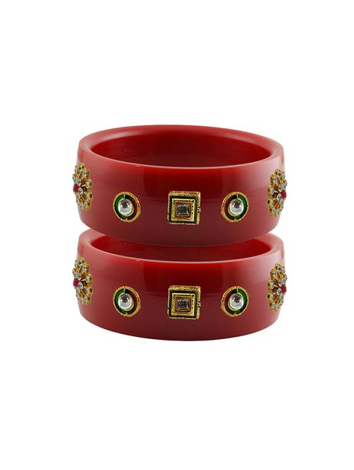 stones work kada bangle set  - 18781383 - Very Small Image - 1