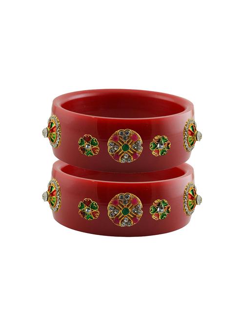 stones work kada bangle set  - 18781474 - Very Small Image - 1