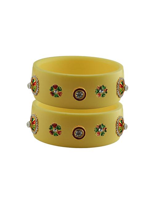 stones work kada bangle set  - 18781483 - Very Small Image - 1