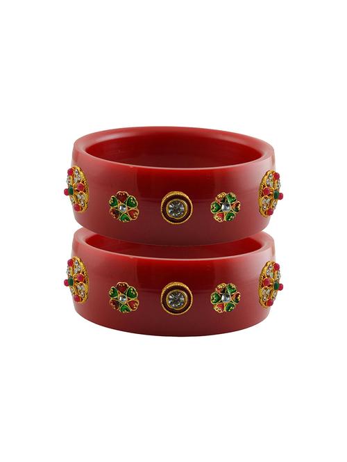 stones work kada bangle set  - 18781687 - Very Small Image - 1