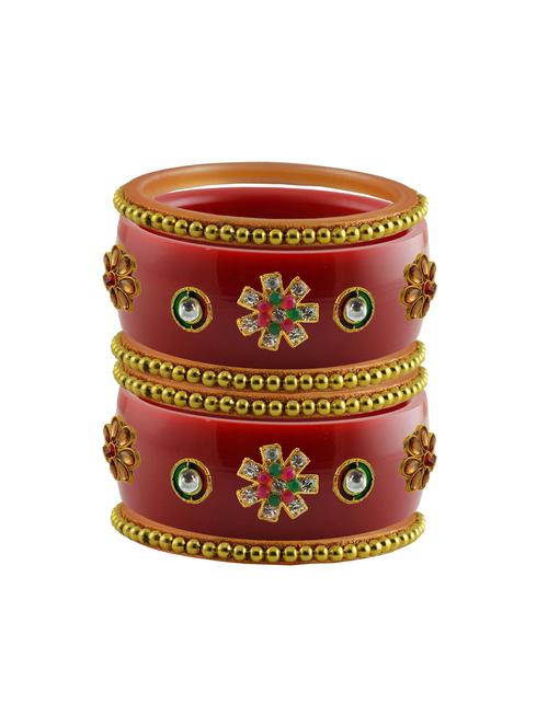 stone studded acrylic bangles - 18784851 - Very Small Image - 1