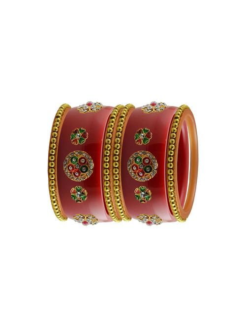 red stone stud acrylic bangle with very extra large size - 18785829 - Very Small Image - 1