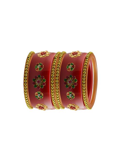 red stone stud acrylic bangle with very extra large size - 18786020 - Very Small Image - 1