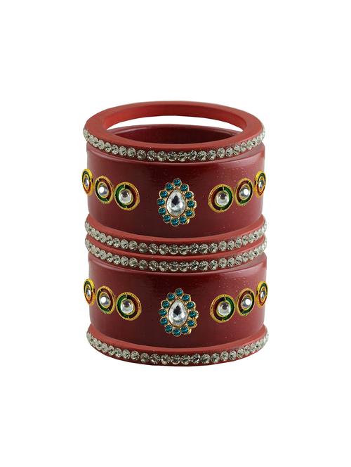 stones work kada bangles set  - 18787961 - Very Small Image - 1