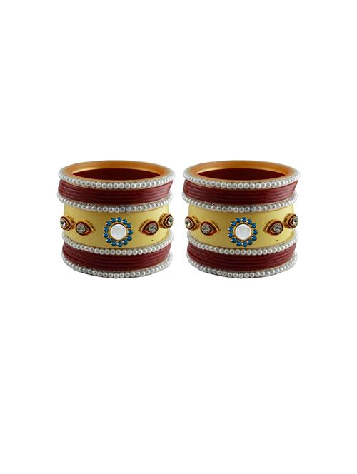 stone studded acrylic bangles - 18788065 - Very Small Image - 1