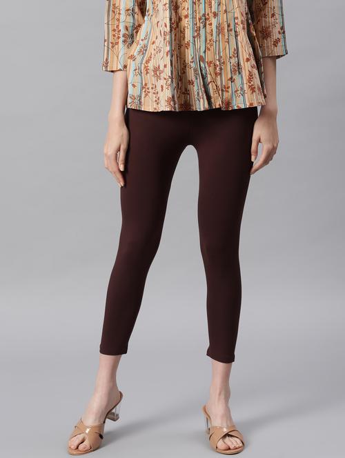 brown lycra leggings - 18788348 - Very Small Image - 1
