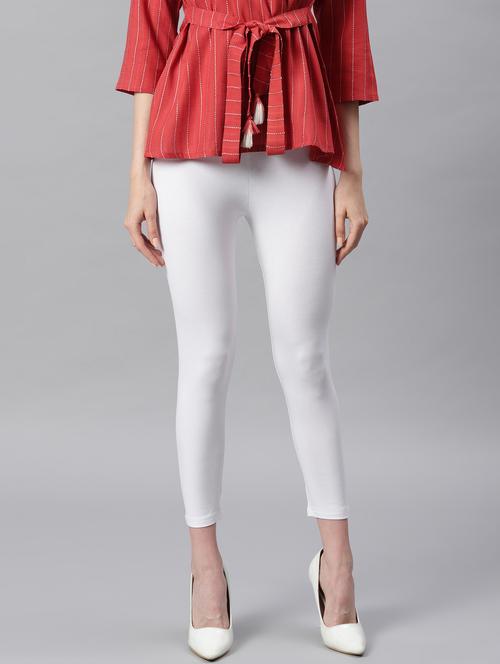 white lycra leggings - 18788351 - Very Small Image - 1