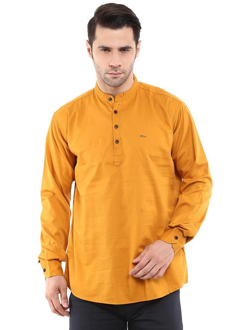 mandarin neck long sleeved kurta - 18788929 - Very Small Image - 1