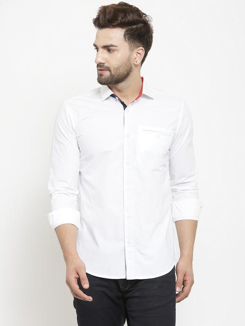 mens solid casual shirt - 18790327 - Very Small Image - 1