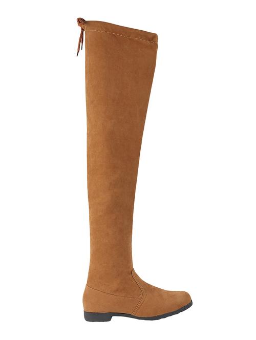 tan knee length boot - 18790850 - Very Small Image - 1