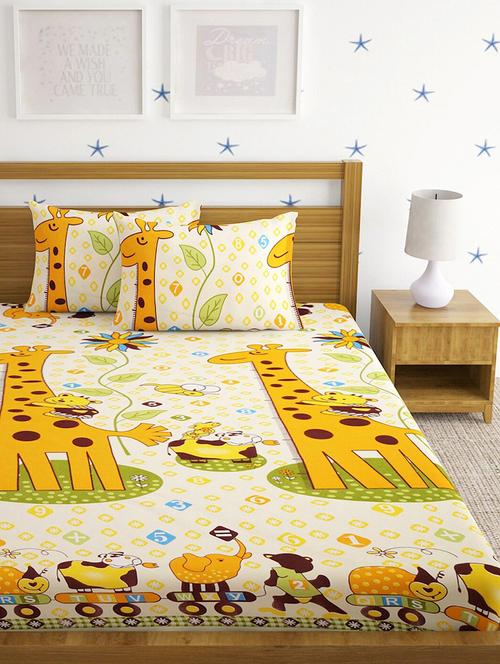 printed bedsheet with pillow cover - 18791042 - Very Small Image - 1
