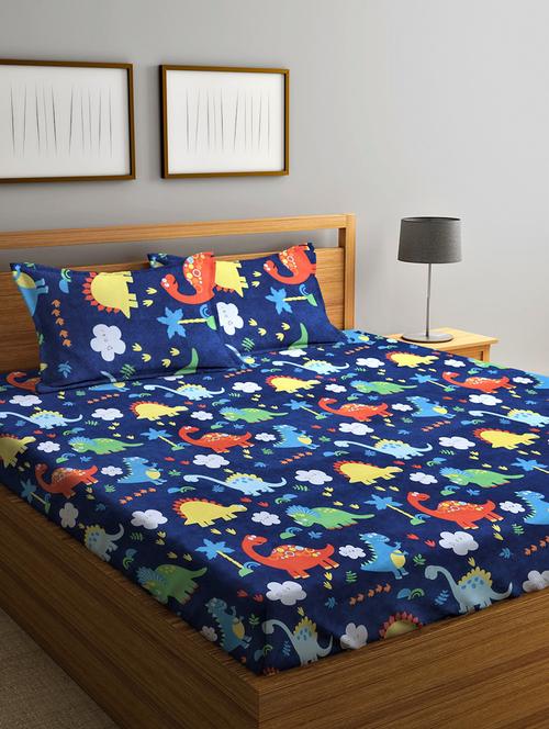 Printed Bedsheet With Pillow Cover - 18791056 - Very Small Image - 1