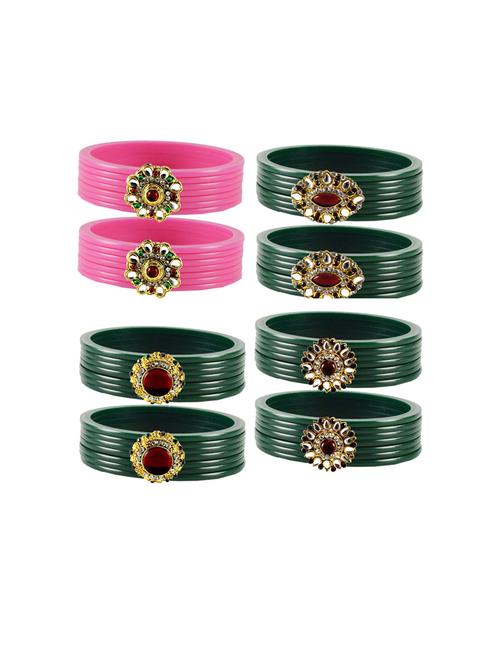 acrylic stone stud acrylic bangle set - 18791603 - Very Small Image - 1