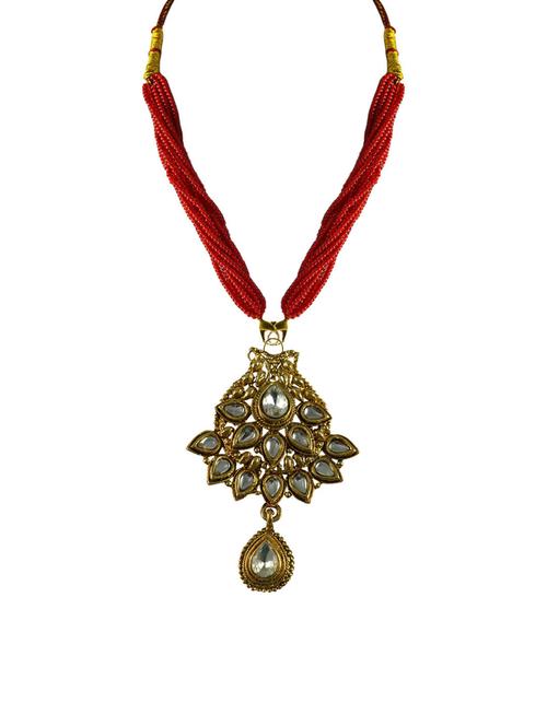 Gold Brass Pendant - 18796679 - Very Small Image - 1