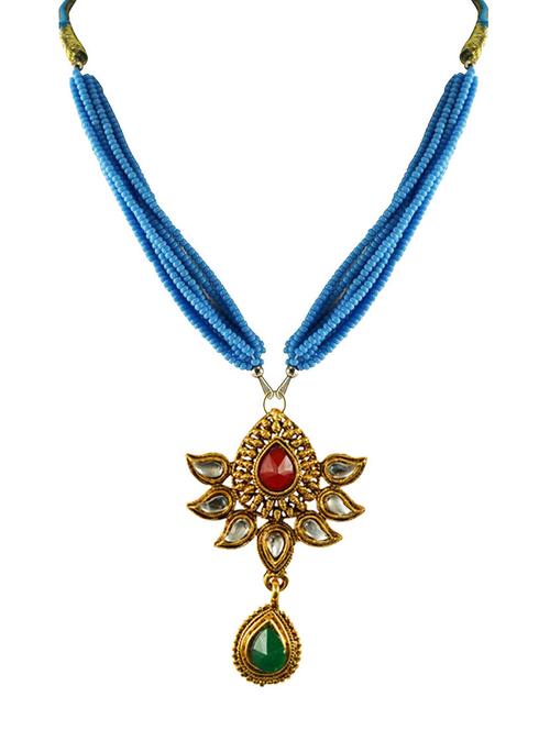 Gold Brass Pendant - 18796684 - Very Small Image - 1