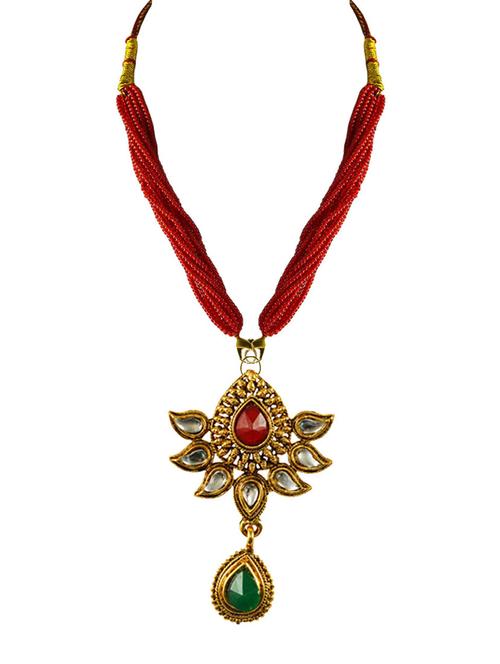 Gold Brass Pendant - 18796686 - Very Small Image - 1