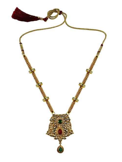 Gold Brass Pendant - 18796754 - Very Small Image - 1